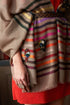 Tricky Toucans Fine Wool Silk Stripe
